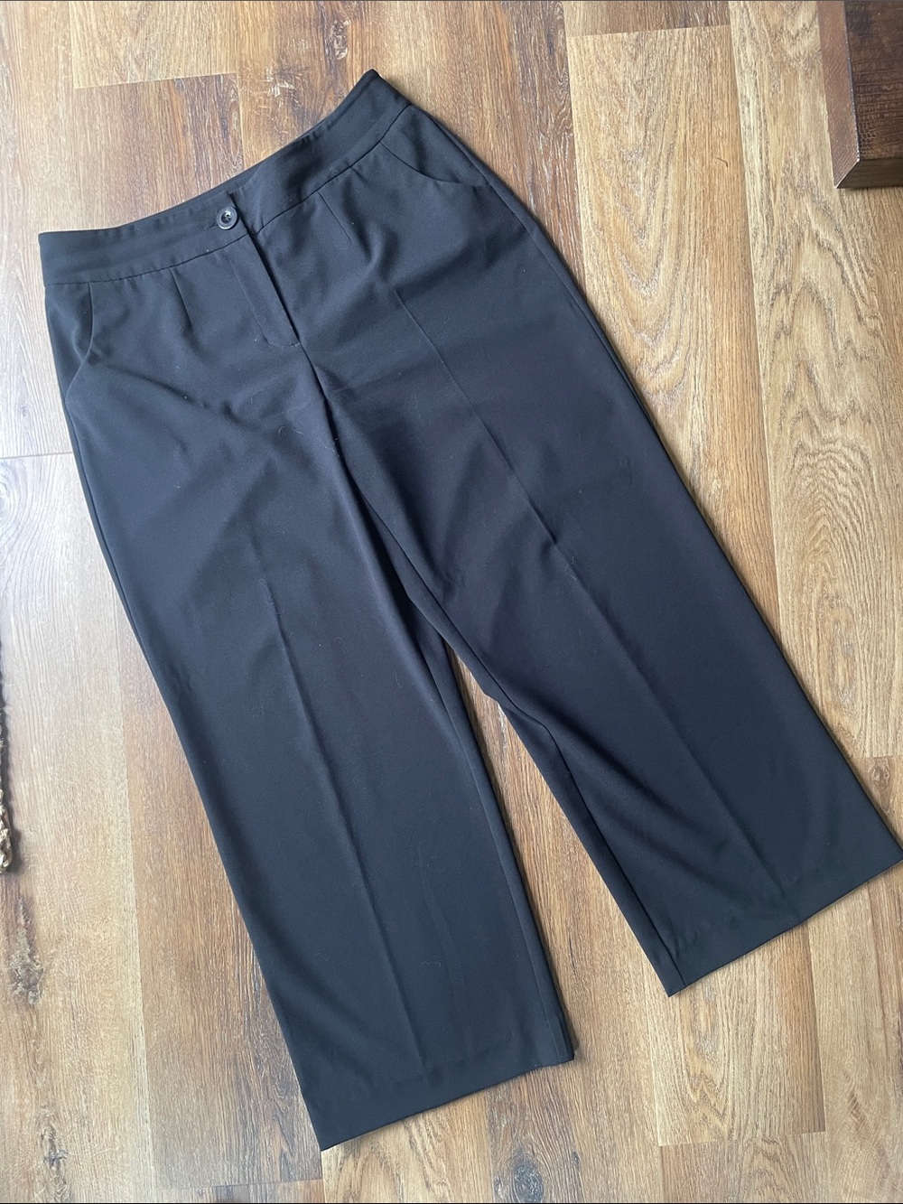 Chico’s Black Wide Leg Trousers Size 14